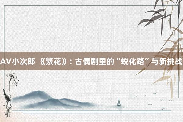 AV小次郎 《繁花》: 古偶剧里的“蜕化路”与新挑战
