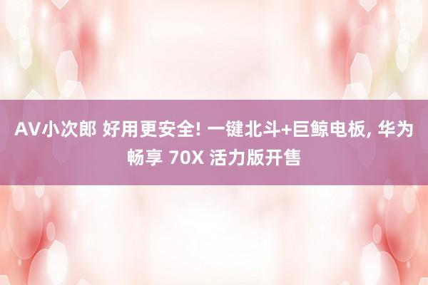 AV小次郎 好用更安全! 一键北斗+巨鲸电板， 华为畅享 70X 活力版开售