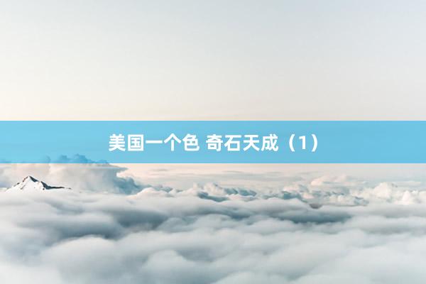 美国一个色 奇石天成（1）